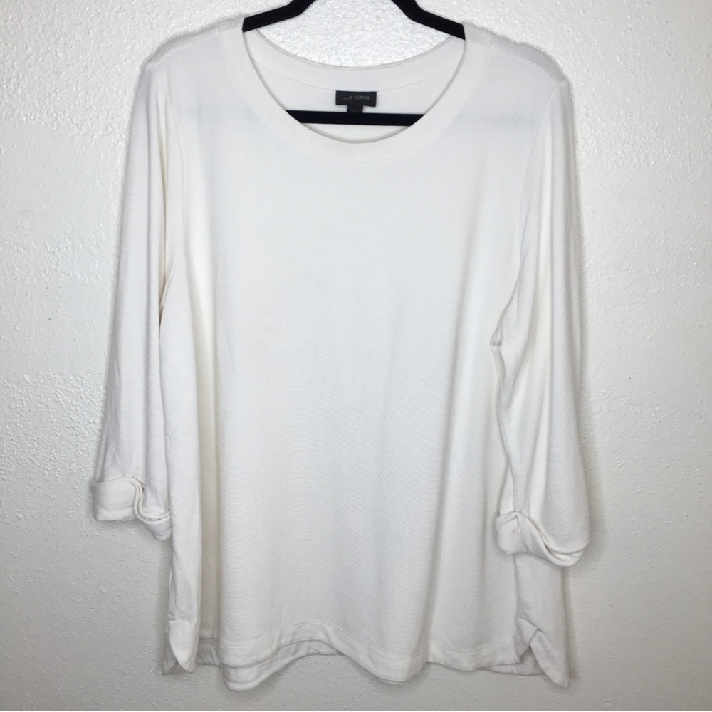 J. Jill Wearever Collection Ribbed Top XL